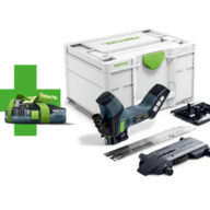 The Festool 577570 ISC240 EB-Basic 4-0 is a cordless insulating material cutting saw that comes with a FREE 4.0ah battery—ideal for precise insulation work and convenient pairing with your other Festool tools.