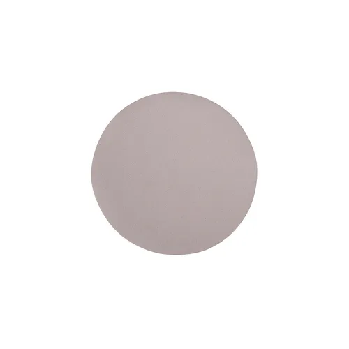 A solid light gray circle, resembling the Mirka Q.Silver sanding disc, is centered on a white background.