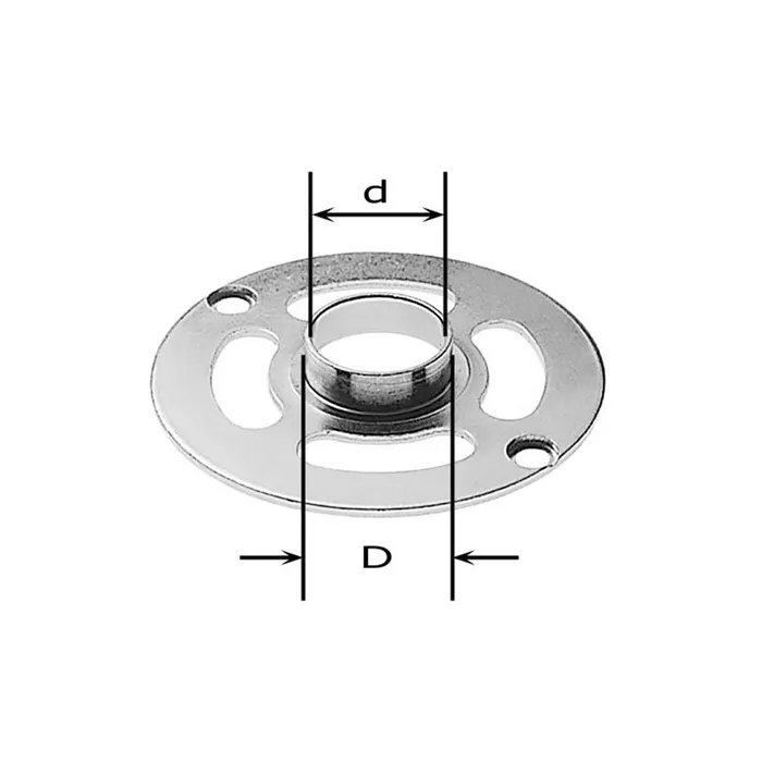The Hoodie HO-FT2 XXL shows a metallic circular mounting plate with three oval holes and a raised central ring.