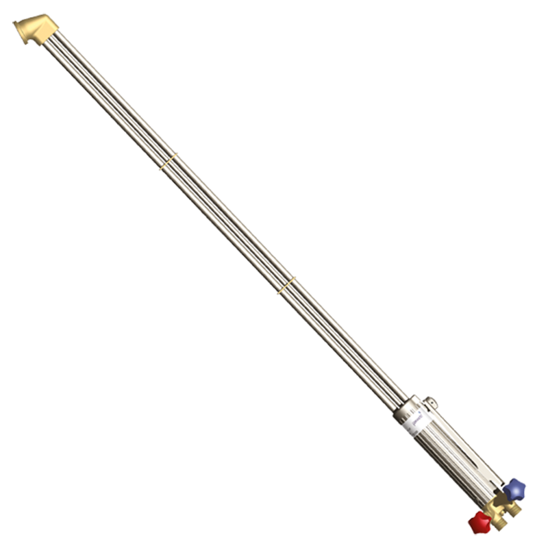 The 708144 Parweld Cutting Torch features three color-coded control valves and three parallel tubes for a 36-inch reach.
