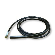 The Glue gun Pipe is a coiled black cable with a metal connector on one end and a cylindrical black sensor on the other, shown on white.