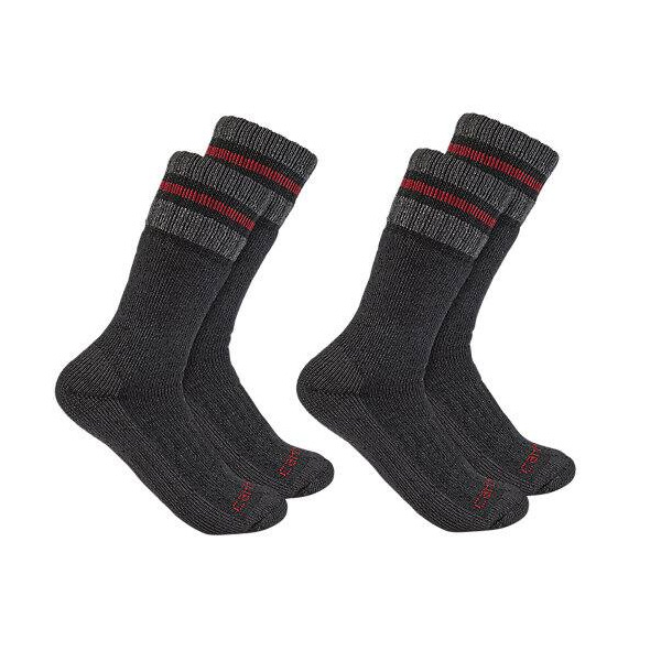 Heavyweight Synthetic-Wool Blend Boot Sock 2 Pairs