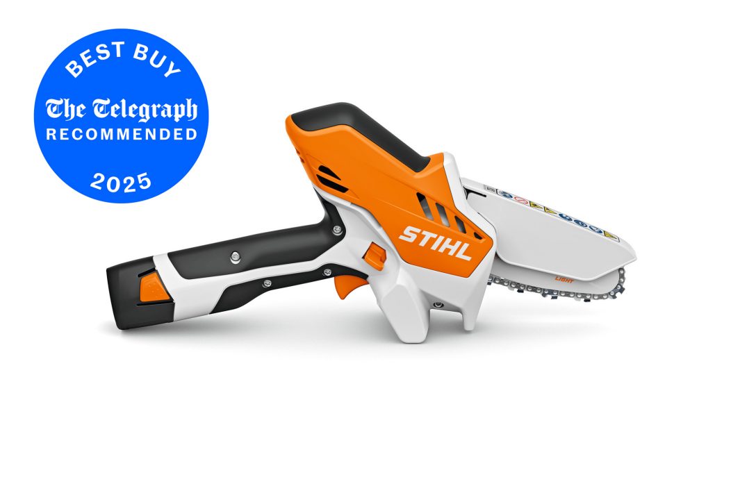 A compact, hand-held orange and white Stihl GTA 26 (AS) Pruner (No Batt/Chrg) is displayed on a white background.