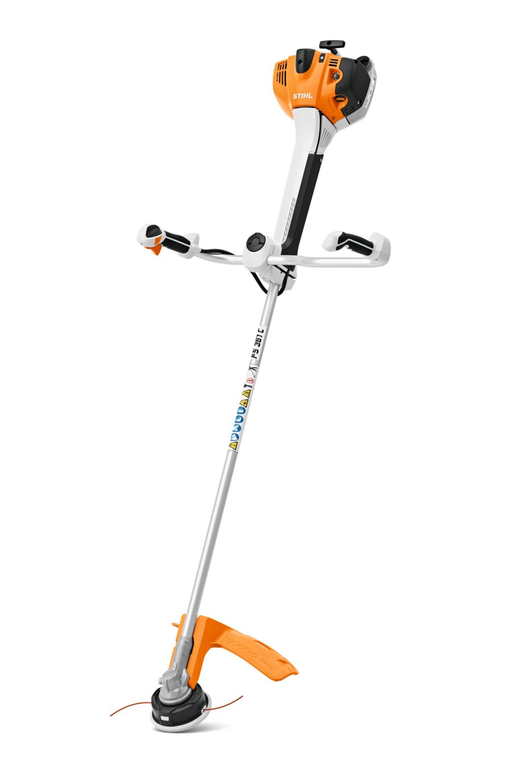 The Stihl FS 361.0 C-EM brushcutter features the AutoCut 46-2 head and new grip handlebars for added control.