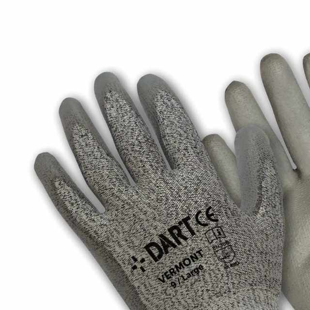 Dart Vermont Cut 5 PU Gloves Extra Large, Size 10 AOne Tools